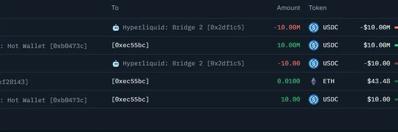 Whale Deposits $10M USDC and Shorts $HYPE with 10x Leverage on Hyperliquid – Big Moves Incoming?